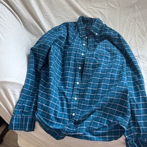 J. Crew Blue Plaid Men's Shirt